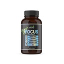 Focus 14-in-1 Nootropic Brain Supplement met Lions Mane, Alpha GPC Choline, Vitamine C & B12, Taurine, Bacopa - Energie, Cognitief, Geheugen Ondersteuning, 60 Filler Free Capsules