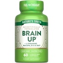 Nature's Truth Brain Up Softgels | 60 Count | with L-Theanine, Bacopa, B-12 & MCT | Non-GMO and Gluten Free Supplement