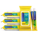 Bereiding H Aambeien Wipes met heks Hazel, 192 Ct Plus Bereiding H Aambei Symptoom behandeling Cream, 2 Tubes x 1,8 oz, Wipe Plus Treat for Better Relief, Aambeien Care Bundle