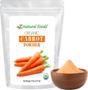 Z aliments naturels en poudre de carotte biologique, poudre de superaliments naturels pour la vision et la santé cardiaque, excellent dans les jus, smoothies et recettes, non-OGM, végétalien, sans gluten, casher, 5 lbs