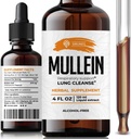 SIRUNES Mullein Leaf Verbascum Thapsus Dieetsupplement - Promoting Long, Respiratory (Mullein 4Fl Oz)