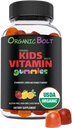 USDA Biologische Kids multivitaminen 30-60 dagen Supply, Daily Kids Multivitamine Gummies met vitamine C, D, A, E, B6, B12, Biotin, Zink. Biologische Kids Vitaminen voor Immune Ondersteuning en algehele gezondheid. Aantal