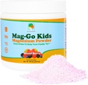 Mag-Go Kids Constipatie Relief Magnesium Powder, Dagelijkse ondersteuning voor Digestieve Comfort voor kinderen, Gemakkelijk te mengen, Mild Taste, Clean Ingredients, Mixed Berry, 90 Servings