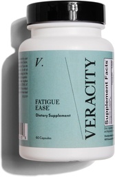 Veracity vermoeidheid Ease Adrenal Support Supplement for Stress Resilience, Healthy Cortisol & Energy - Adaptogenic Blend of Ashwagandha, Schisandra Berry, Licorice & Rhodiola 100% Natural - 60 Capsules