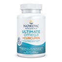 Nordic Naturals Omega Curcumine, citron - 60 gels mous - 1200 mg Omega-3 + 400 mg Curcumine optimisée - Combats Stress cellulaire - Non-OGM - 30 portions