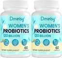 120 Million CFU Probiotique - Soutien à la ménopause Probiotiques pour les femmes, complément probiotique à la ménopause naturelle pour les éclairs chauds Sweats de nuit Mood Swings Hormone Balance Gut & Immune Health- 120 Caps