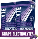 Vitalyte Electrolyte Powder Drink Mix, isotone Electrolyte Hydration Mix, Gluten Free Post Workout Powder Mix, Verpakking van 2, 35 oz. Elke, druivensmaak