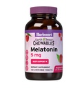Bluebonnet Voeding EarthSweet Melatonine 5 mg Snelwerkende Snel Oplossen Nachtrust en Rustige Slaapondersteuning - Slaaphulp - Glutenvrij, Veganistisch - Raspberry Flavor - 120 Kauwtabletten