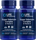 Life Extension Super Selenium Complex 200 mcg & Vitamine E, 100 Veg Caps (verpakking van 2)