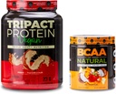 Nutrologie TRIPACT Vegan Protein Powder, voor Vegan Protein Shakes, Pindakaas Vanille (20 porties) BCAA Natural, Plant Based BCAA Powder, Orange Coconut Flavor (30 porties)