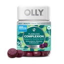 OLLY Flawless Complexion Gummy, Clear and Healthy Skin Support, Vitamines E, A, Zink, Kauwbare Supplement, Berry - 50 Tel (Pack of 1)
