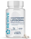Supplément de chasteberry MD revive pour les femmes - Chaste-Berry Liposomal (Vitex Agnus-Castus) - soutient la santé des femmes, l'équilibre hormonal et la fertilité (30 comprimés, 30 portions)