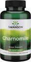 Swanson Kamille Stress Support - Gemaakt met Duitse kamillebloem - kruidensupplement om stress, ontspanning en slaapondersteuning te bevorderen - helpt gemakkelijk lichaam en geest - (120 capsules)