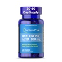 Puritanen Pride Hyaluronzuur 100mg, Dieetsupplement voor huidhydratatie, 60 capsules met snelle afgifte