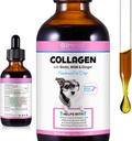 Liquid Collageen voor honden - Natuurlijke hond vloeibare collageen huid en jas - Ondersteunt honden jeuk Relief en Joint Health - Bacon smaak / 2,02 Oz