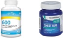 21e eeuw Calcium 600mg Tabletten 400 Tell & HealthWise Medicinal Chest Rub 4oz Cough Suppressant