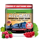 Acli-Mate Bergsport Drinkmix - Hoge Hoogte Acclimatisatie Elektrolyten Poeder - Energiepoeder Mix - Herstel Hydratatie Drank voor hardlopen, wandelen, fietsen, reizen &amp; Meer (1 Tub, CranRaspberry)