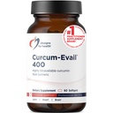 Designs for Health Curcum-Evail 400 - Bio available Turmeric Curcumin Supplements - Evail Emulsification Technology - Curcumin C3 Complex with Turmeric Oil + Vitamin E, Non-GMO (60 Softgels)