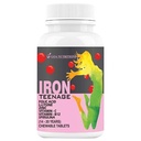 ATS Iron Tablets with Folic Acid Vitamin C, B12, lysine, Spirulina & Zinc Supplements As Haemoglobin Builder, Energy for Women Teenager Girls – 60 Chewables (Pack of 1)