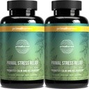 Primaire Oogst Stress Relief Supplement voor vrouwen en mannen Pure Ashwagandha Root Extract, L-Theanine Supplementen, 60 Capsules