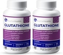 Twin Pack Glutathion Verbeterd met vitamine C & zink Geavanceerde Antioxidant & Immuun Support &amp; Detox & Skin Health Formula 120 tabletten - Twee (2) maanden aanbod