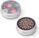 Pill Box 3 Compartiment kleine pil geval,Portable voor Pocket of Purse pil Organizer Pillencontainer houder om vitamines, medicijnen, visolie en supplementen(2PCS)