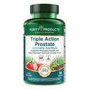 Triple Action Prostate Ultimate Formula – Supplément prostate pour hommes - Zinc, Saw Palmetto, Pygeum, Extrait d'huile de citrouille et Phytostérols – Soutient le flux urinaire, Bladder et la santé cardiaque – 60 Capsules