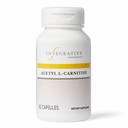 Thérapeutique intégrative Acétyl L-Carnitine - soutient la production d'énergie cellulaire saine* - soutient la fonction cellulaire nerveuse* - végétalien, sans gluten et sans lait - 60 capsules (30 portions)