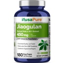 NusaPure Jiaogulan 20:1 Extract, 450 mg Equivalent aan 9000mg 180 Veggie Capsules (Vegetarisch, niet GMO, Veganistisch) Gynostemma Pentaphyllum