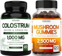 DORADO NUTRITION Colostrum Supplement 1000mg Per Serving and Mushroom Gummies (120 Tellen) Mushroom Supplement