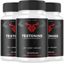 rize labs (3 Pack) Testonine mannelijke supplement, Testonine capsules voor mannen, Testonine maximale sterkte Formule, Testonine all-natuurlijke pil voor spierkracht, Testonine beoordelingen (180 Capsules)