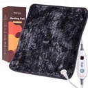 Bearhug XL elektrische verwarmingskussen 20'x24' dubbelzijdige faux fur verwarmd pad, 6 warmteniveaus, 2H automatisch uit, vochtige en droge warmtetherapie voor rugpijnverlichting, machine wasbaar, ETL gecertificeerd, geschenkdoos