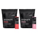 Recherche sportive Hydrate Electrolytes Dynamique Duo - Sans sucre et naturellement aromatisé avec des vitamines, des minéraux et de l'eau de coco - 32 paquets d'hydratation de grenade à cerise et de citronnade de framboise