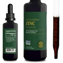 Global Healing USDA compléments de zinc biologique liquide - gouttes de vitamine pure pour stimuler le système immunitaire, équilibre hormonal et vieillissement en santé - naturel, végétalien-friendly, non-OGM, vitamines de zinc organique (2 Fl Oz)