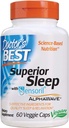 Doctor's Best Superior Slaap met Sensoril, Formule bevat Ashwagandha, 5-HTP, L-Theanine & GABA, 60 Tellen