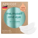 APRICOT Eye Patches with Hyaluronic Acid (pack of 1) I Anti-Aging Eye Pads "Me,Myself and Eye" I Reduces eye rimpels I Herbruikbare oogpatches I Siliconen pads tegen rimpels Ik Made in Germany