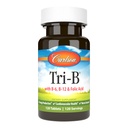 Carlson - Tri-B, Complexe Vitamine B, 25 mg Vitamine B-6, 400 mcg Vitamine B-12, Pills d'énergie acide folique, Promouvoir la santé cardiovasculaire, Vitamines complexes B, Supplément B12, Complexe Vitamine B, 120 comprimés