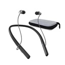 Neckband Hoortoestellen voor senioren, oplaadbare Hoorhulp Bluetooth-hoofdtelefoons met Noise Cancelling Hoorversterker voor gehoorverlies Zwart