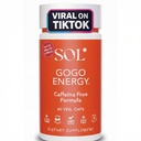 GoGo Energy Supplement: Natural Energy Boost, Cortisol verordening, Focus Support, Herbal alternatief voor mannen en vrouwen