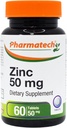 Zink 50 mg, Immune Support Supplement, Elemental Zinkchelated Gluconate, Mineral Antioxidant voor de gezondheid van de mens en vrouw, Acne, Gemakkelijk te slikken, 60 tabletten