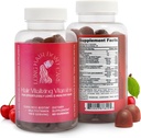Long Hair Don't Care Haar vitaliserende vitamines, haarhuid en nagels Vitaminen, Vitaminen voor vrouwen en mannen, Pantothenic Acid, Folic Acid & Biotin Gummies, Non-GMO Haarvitaminen, 60 Gummy Vitaminen