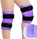 REVIX Herbruikbare Knie Ice Pack Wrap voor Post-Workout Herstel, Gel Ice Pack Knie met koude compressietherapie, zachte pluche cover en hands-vrije toepassing, een set van twee