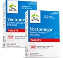 Terry Naturally Vectoga - Supplement with EPA & DHA - Omega-3 Tablets for Brain & Heart Health Support - Nutritional Supplement with Essential Fatty Acids & Peptiden - 60 Tablets (pack of 2)