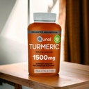 Curcumine curcumine avec poivre noir et gingembre, extrait de curcuma de Qunol 1500mg avec des curcuminoïdes à 95%, absorption accrue, soutient une réponse d'inflammation saine, 180 Capsules végétariennes