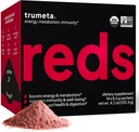 Superfood Reds Powder Packs - voor Immune Support en Geheugen I Reds Superfood Powder Antioxidanten Polyfenolen Mengen met Biologische Acai Berry, Goji Berry, Granaatappel - 14 Sachets