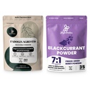 Jungle Powders Bundle for Men's Health & Vitality: 5oz Fadogia Agrestis Extract Powder - Pure Nigerian Supplement + 5oz Black Currant Powder - Freeze-Dried Fruit for Tea, Juice, Smoothies, & More!
