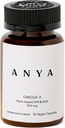 ANya Omega 3 met 300mg DHA en EPA, Clean Ingrediënten, Non-GMO, 100% Veganistisch, Gluten, Soja en Zuivelvrij. Supplement voor vrouwen, prenatale postnatale vitamine voor borstvoeding en borstvoeding ondersteuning