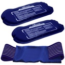 Pochettes de glace chaudes et froides réutilisables pour blessures, douleurs articulaires, douleurs musculaires et inflammation du corps - Enveloppes de gel réutilisables - réglables et flexibles pour les genoux, le dos, les épaules, les bras et les jambes