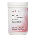 Alaya Multi Collageen Poeder - Type I, II, III, V, X Gehydrolyseerde Collageen Peptides Proteine Powder Supplement met MSM + GC (Unflavored) (40 Servers)