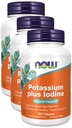 NOW Foods Kalium Plus Jodium, 180 tabletten (verpakking van 3)